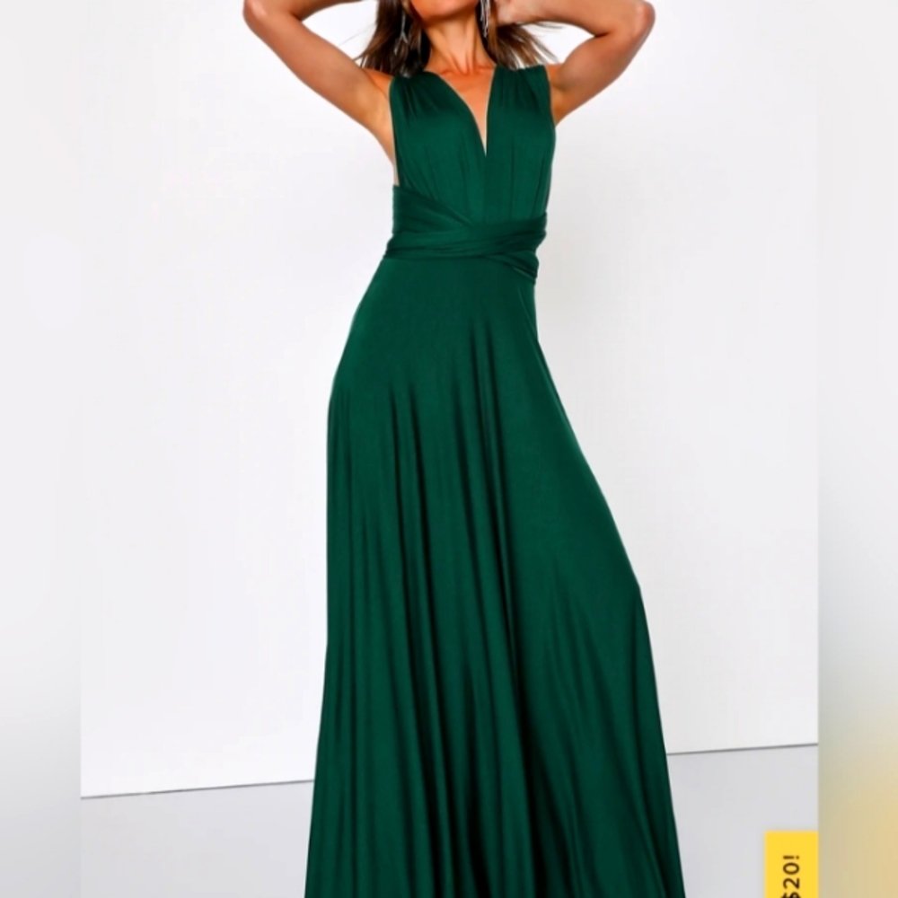 LuLus Emerald Maxi Dress